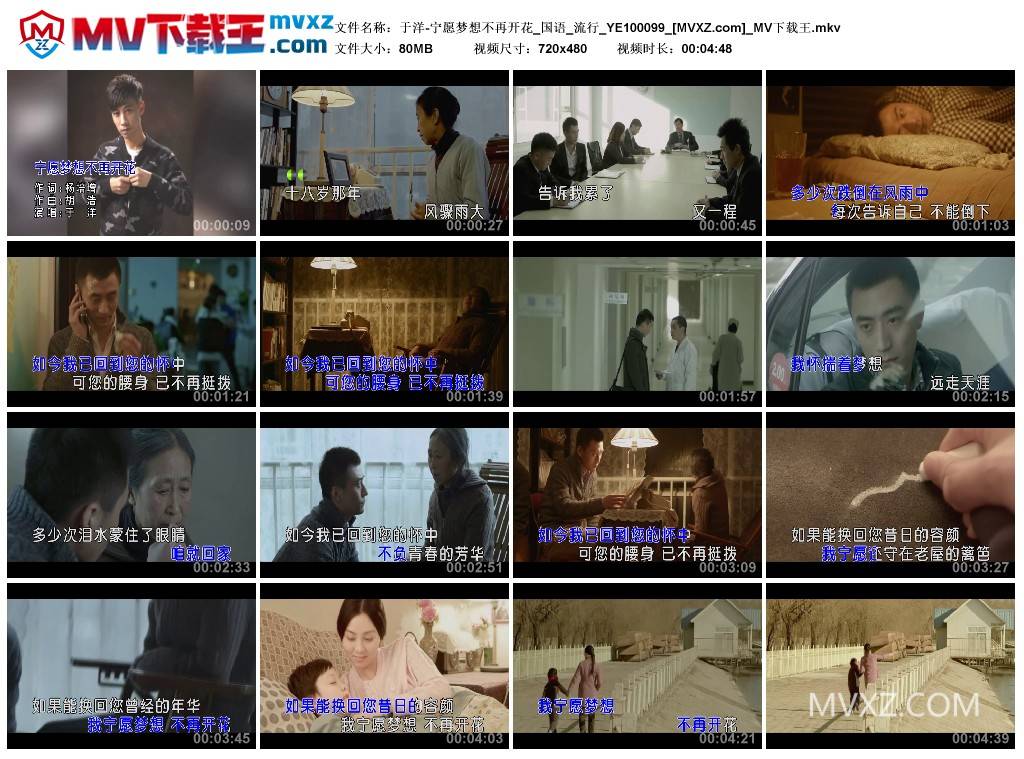 于洋-宁愿梦想不再开花_国语_流行_YE100099